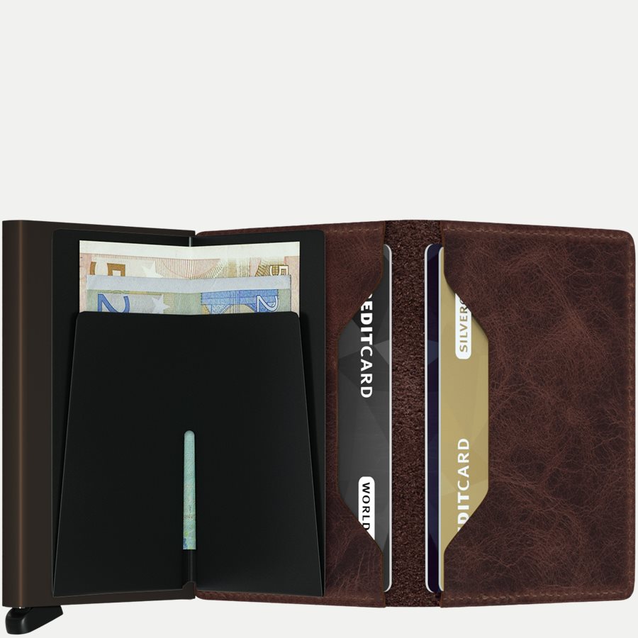 SV VINTAGE - Sv Vintage Slim Wallet - Accessories - CHOCOLATE - 3