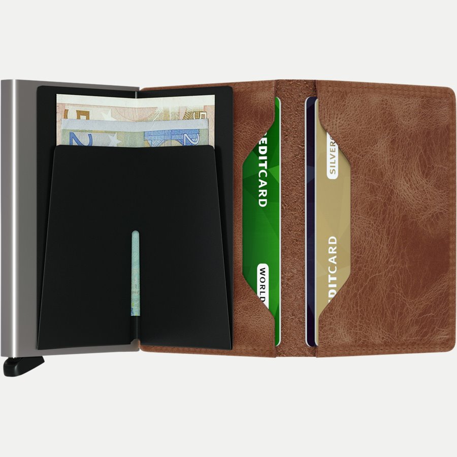 SV VINTAGE - Sv Vintage Slim Wallet - Accessories - COGNAC - 3