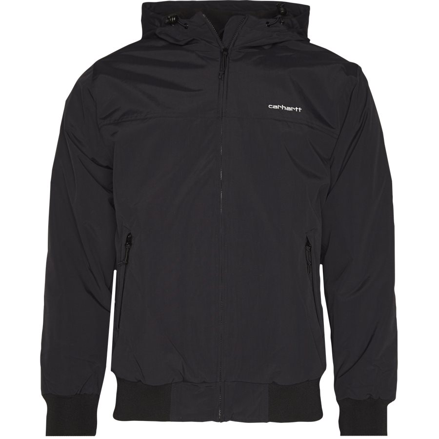 HOODED SAIL JACKET I022721 - Hooded Sail Jacket - Jakker - Regular - BLK/WHI - 1