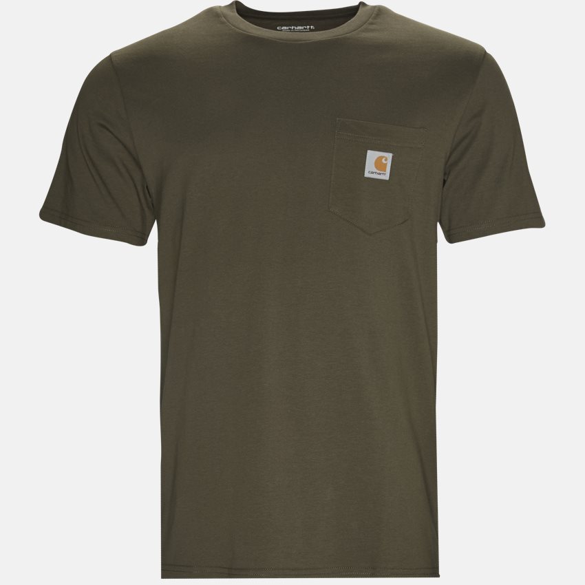 Carhartt WIP T-shirts S/S. POCKET TEE I022091 CYPRESS