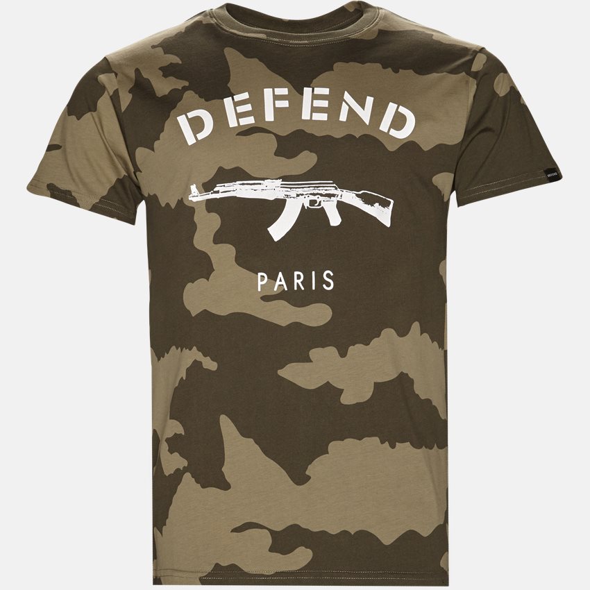 Defend Paris T-shirts PARIS TEE CAMO GRØN