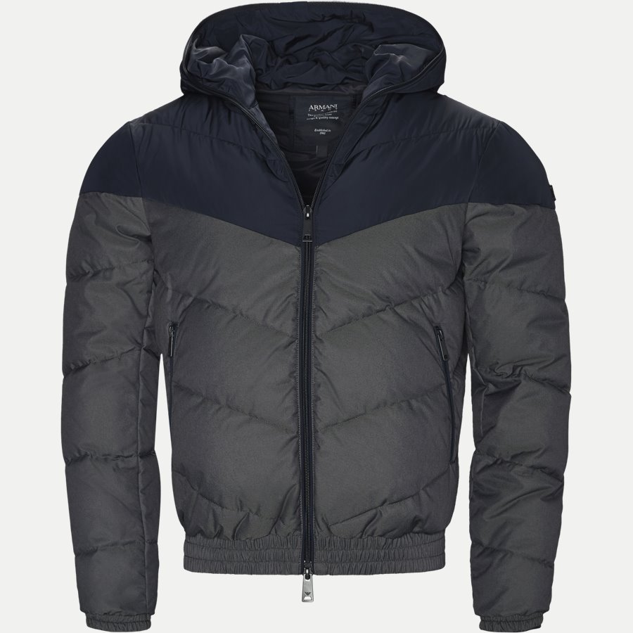 6Y6 B33 6NLAZ - Dunjakke - Jakker - Regular - GRÅ - 1