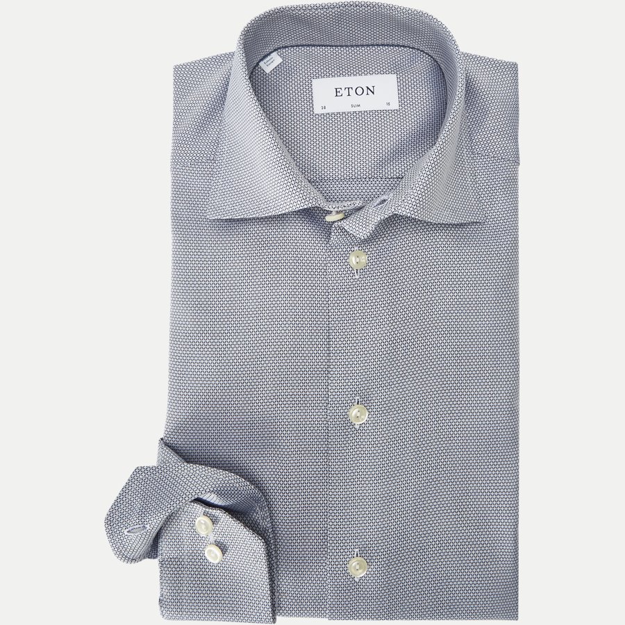 3307 79534/79334 - 3307 Textured Twill Skjorte - Skjorter - BLÅ - 1