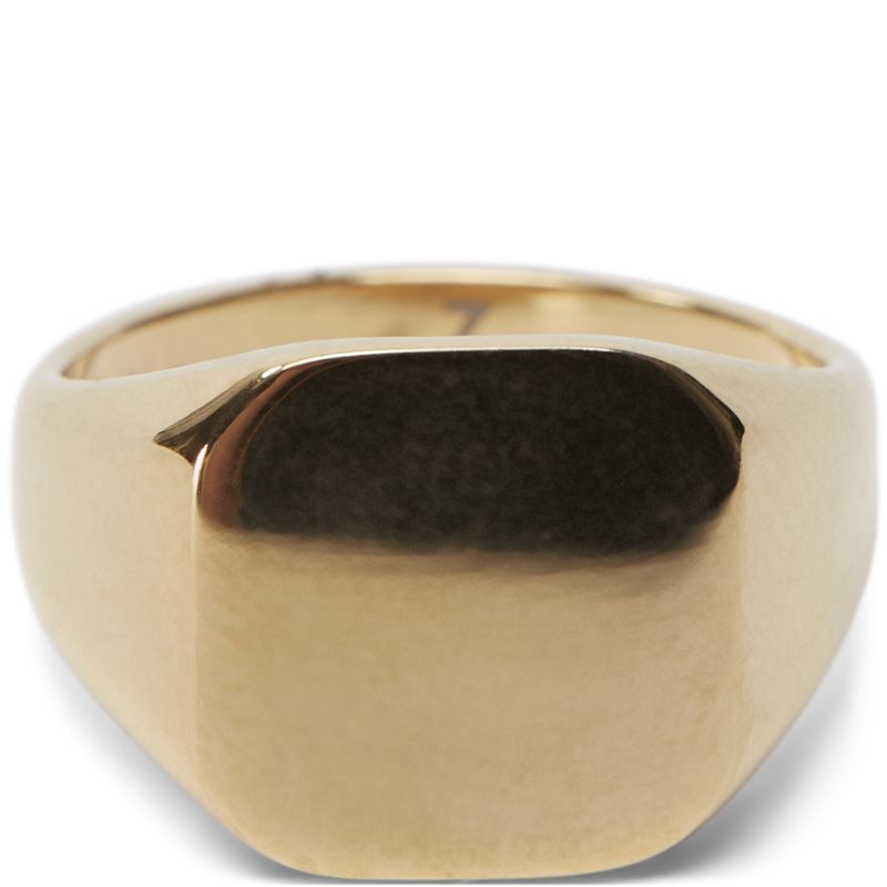 A.kjærbede Square No Stone Ring Guld