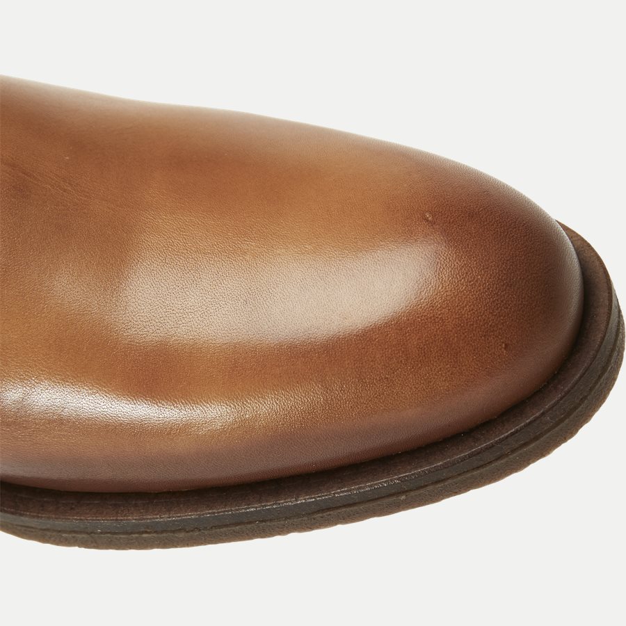 CHELSEA LEATHER BOOT - Chelsea Boot - Sko - BRUN - 4