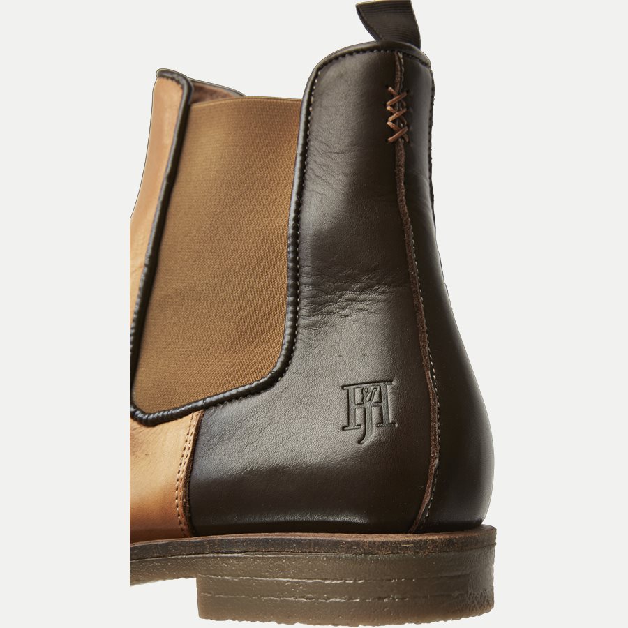 CHELSEA LEATHER BOOT - Chelsea Boot - Sko - BRUN - 5