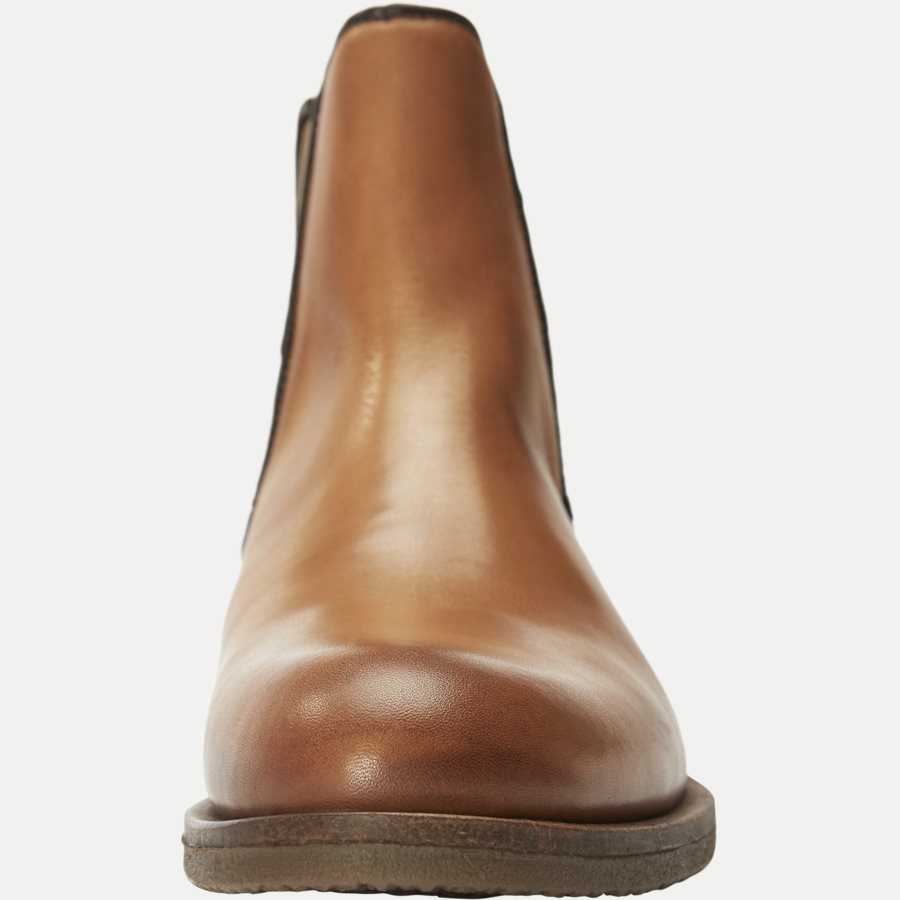CHELSEA LEATHER BOOT - Chelsea Boot - Sko - BRUN - 6