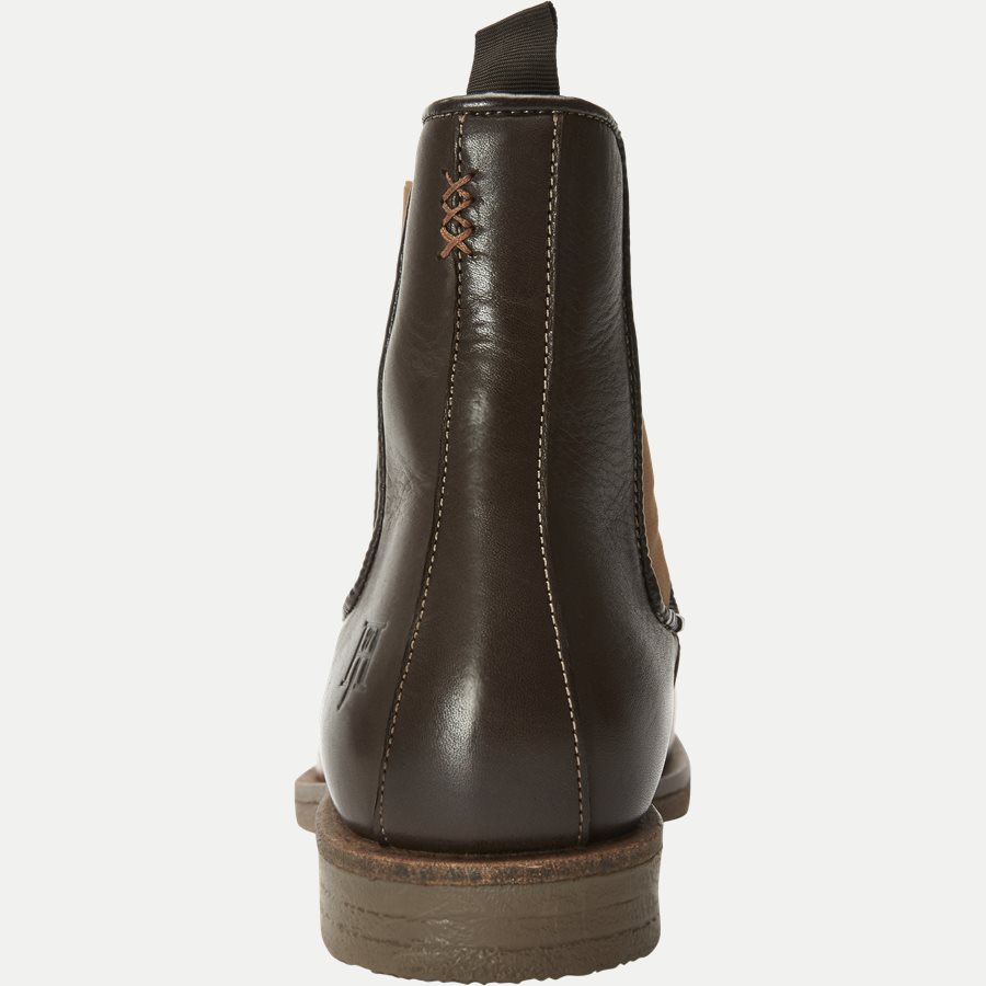 CHELSEA LEATHER BOOT - Chelsea Boot - Sko - BRUN - 7