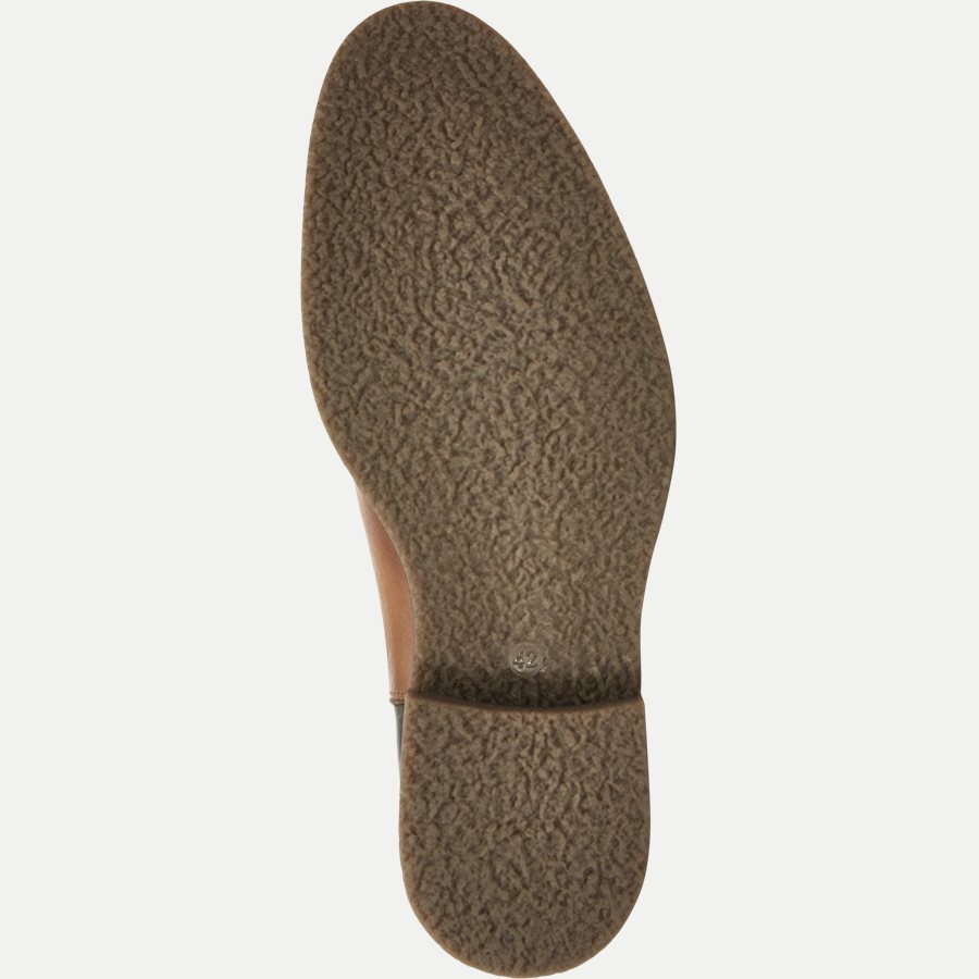 CHELSEA LEATHER BOOT - Chelsea Boot - Sko - BRUN - 9