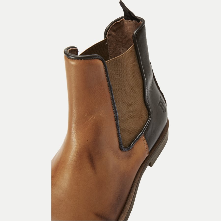 CHELSEA LEATHER BOOT - Chelsea Boot - Sko - BRUN - 10