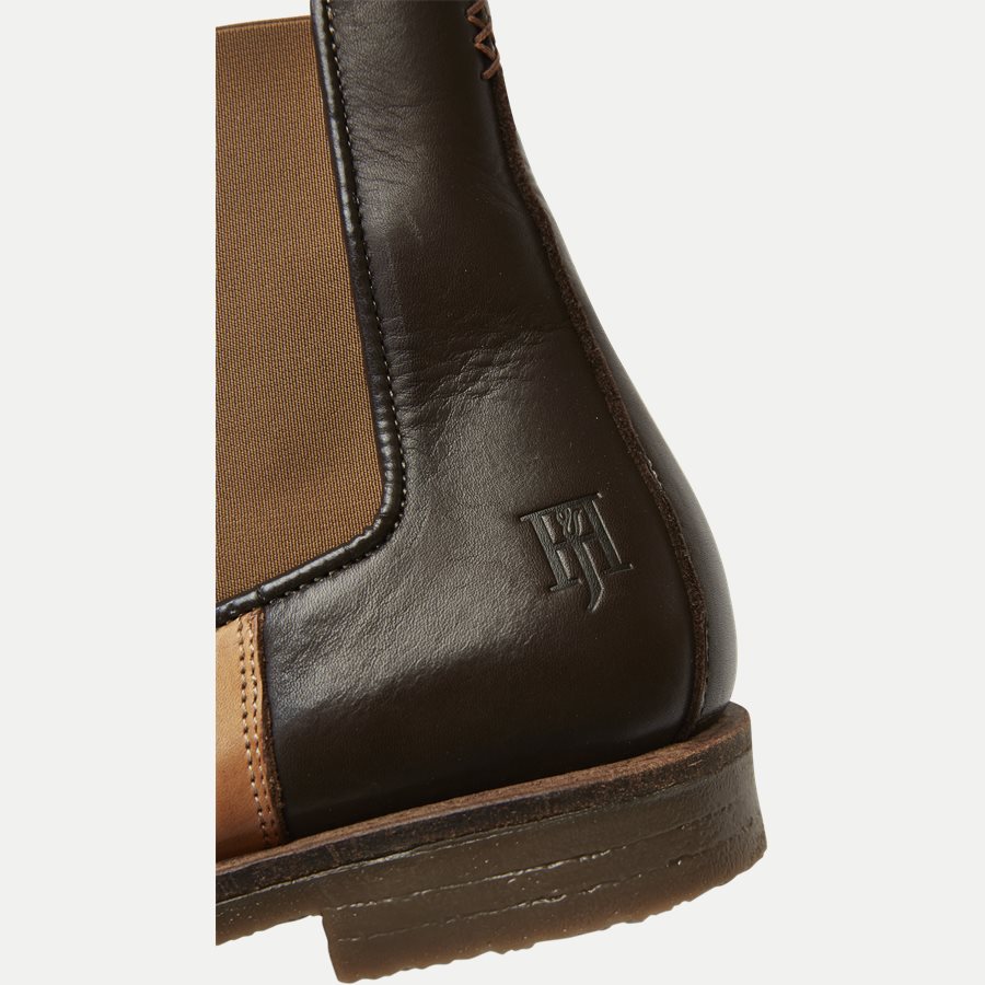 CHELSEA LEATHER BOOT - Chelsea Boot - Sko - BRUN - 11