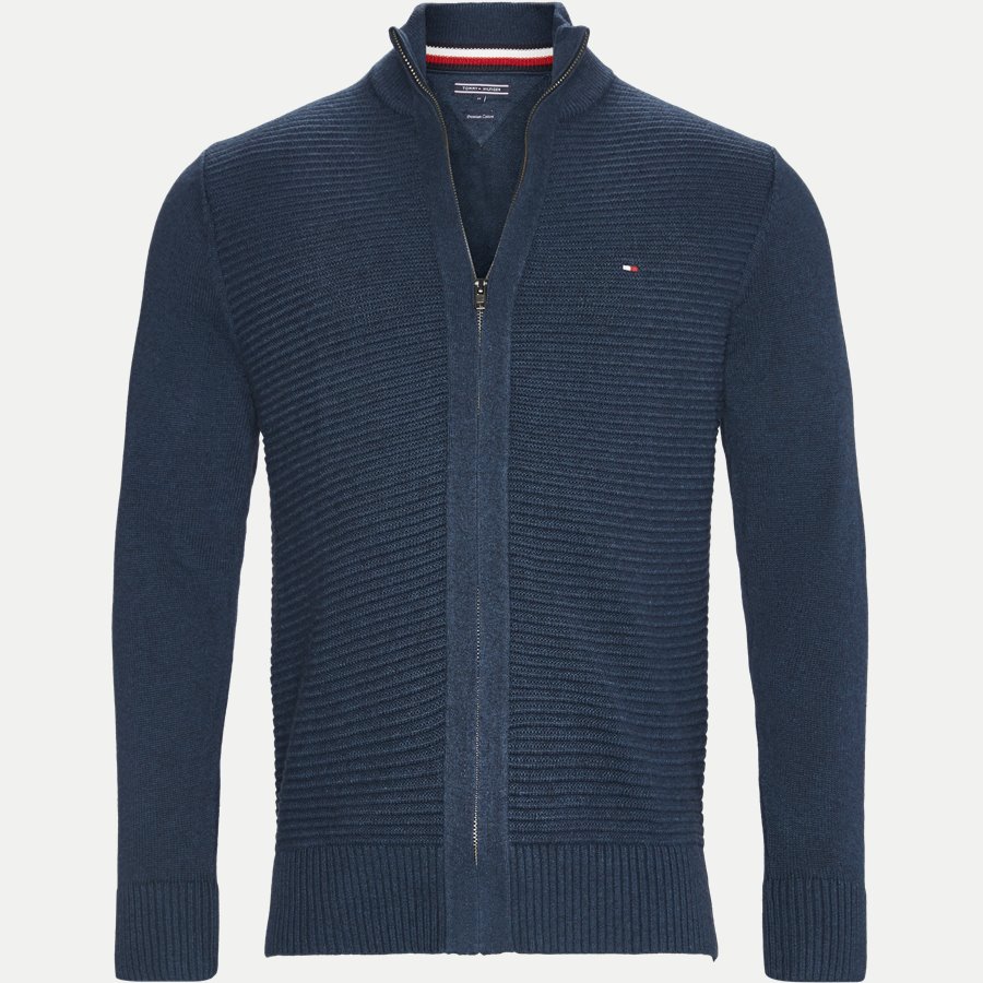 TYLOR Z-THRU - Tylor Zip Thru Strik - Strik - Regular - DENIM - 1