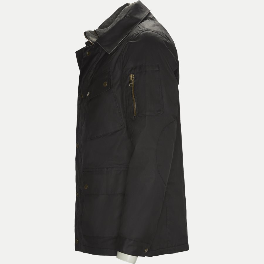 HUNT - Hunt Coated Vindjakke - Jakker - Regular - SORT - 3