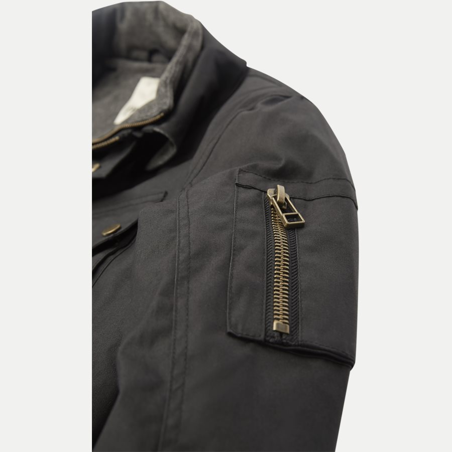 HUNT - Hunt Coated Vindjakke - Jakker - Regular - SORT - 6