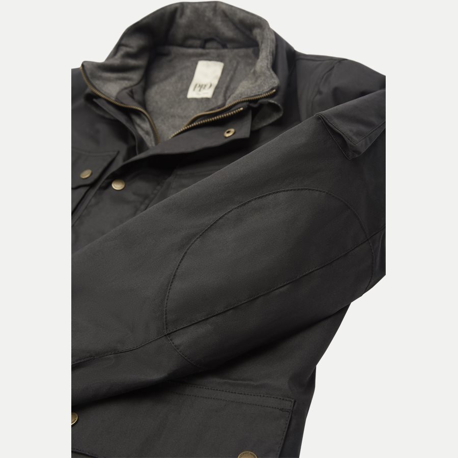 HUNT - Hunt Coated Vindjakke - Jakker - Regular - SORT - 10