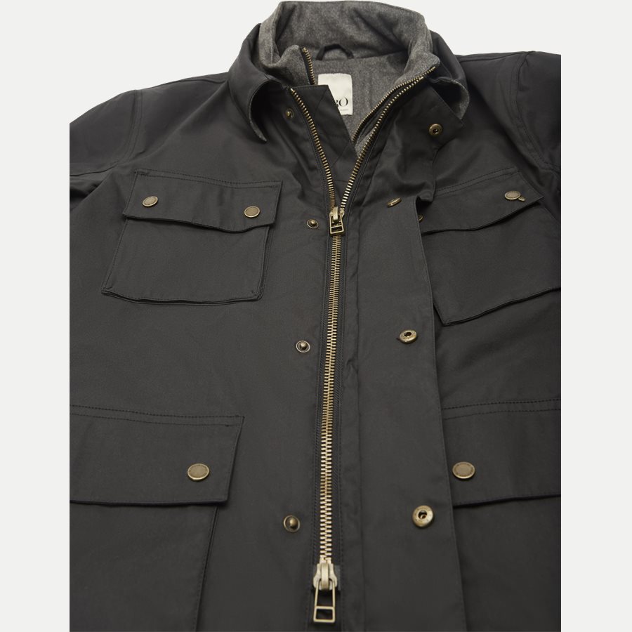 HUNT - Hunt Coated Vindjakke - Jakker - Regular - SORT - 11
