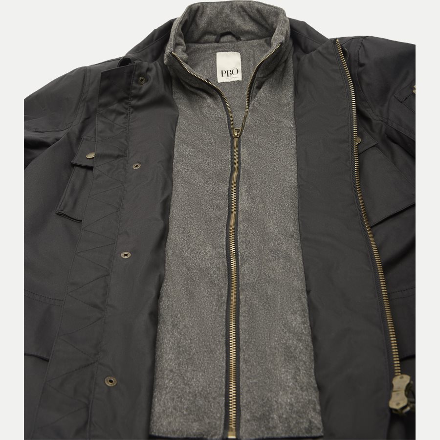 HUNT - Hunt Coated Vindjakke - Jakker - Regular - SORT - 12
