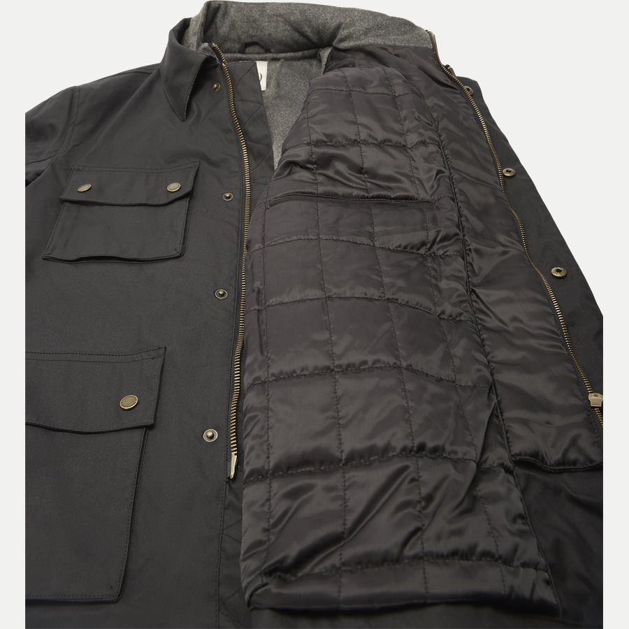 HUNT - Hunt Coated Vindjakke - Jakker - Regular - SORT - 13