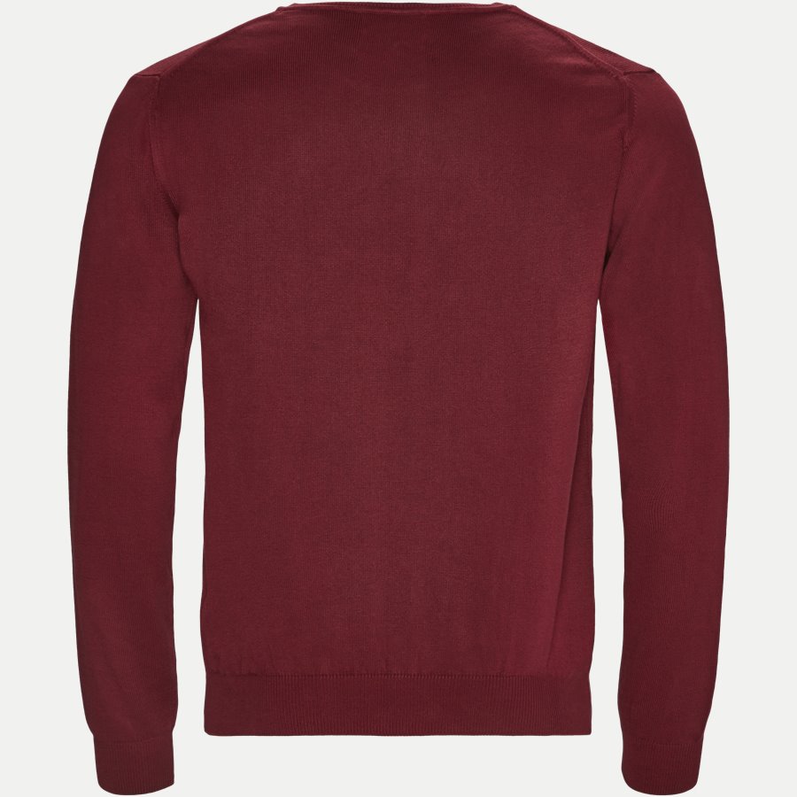 12195 645 - Crew Neck Strik - Strik - Regular - BORDEAUX - 2