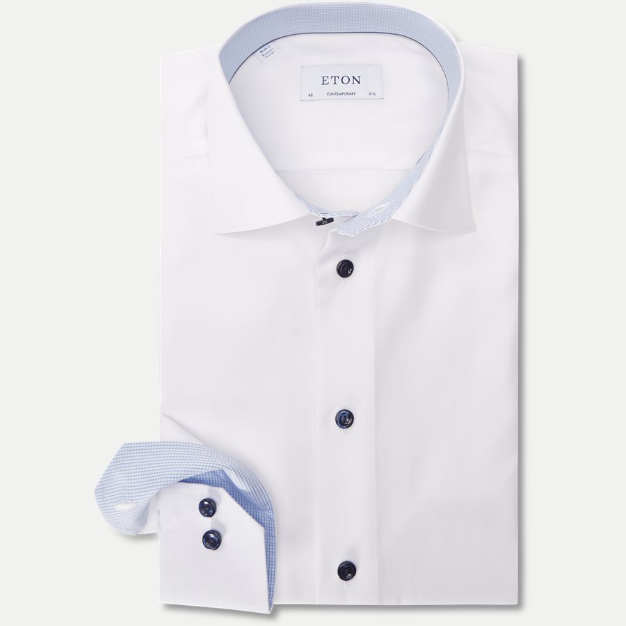 3010-2017 - Signature Twill Skjorte - Skjorter - HVID - 1