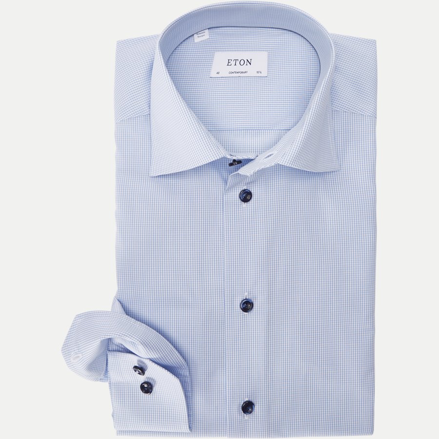 2634-2017 - Poplin Skjorte - Skjorter - BLÅ - 1