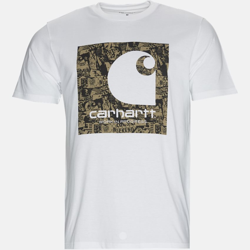 Carhartt WIP T-shirts S/S C COLLAGE I024755 WHITE