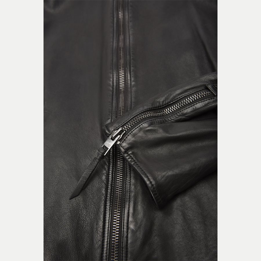 50382360 JEEPO1 - Jeepo1 Biker Leather Jacket - Jakker - Slim - SORT - 7