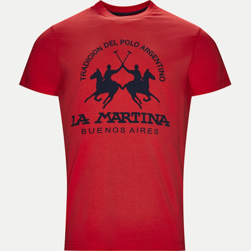 La Martina T-shirts LMR024-JS092 RØD