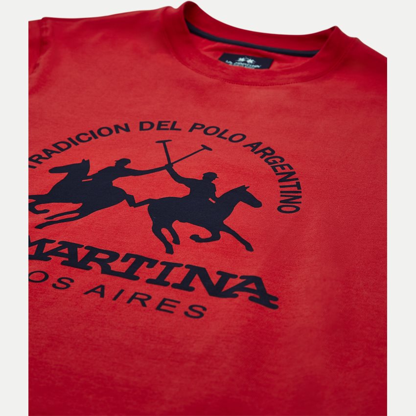 La Martina T-shirts LMR024-JS092 RØD