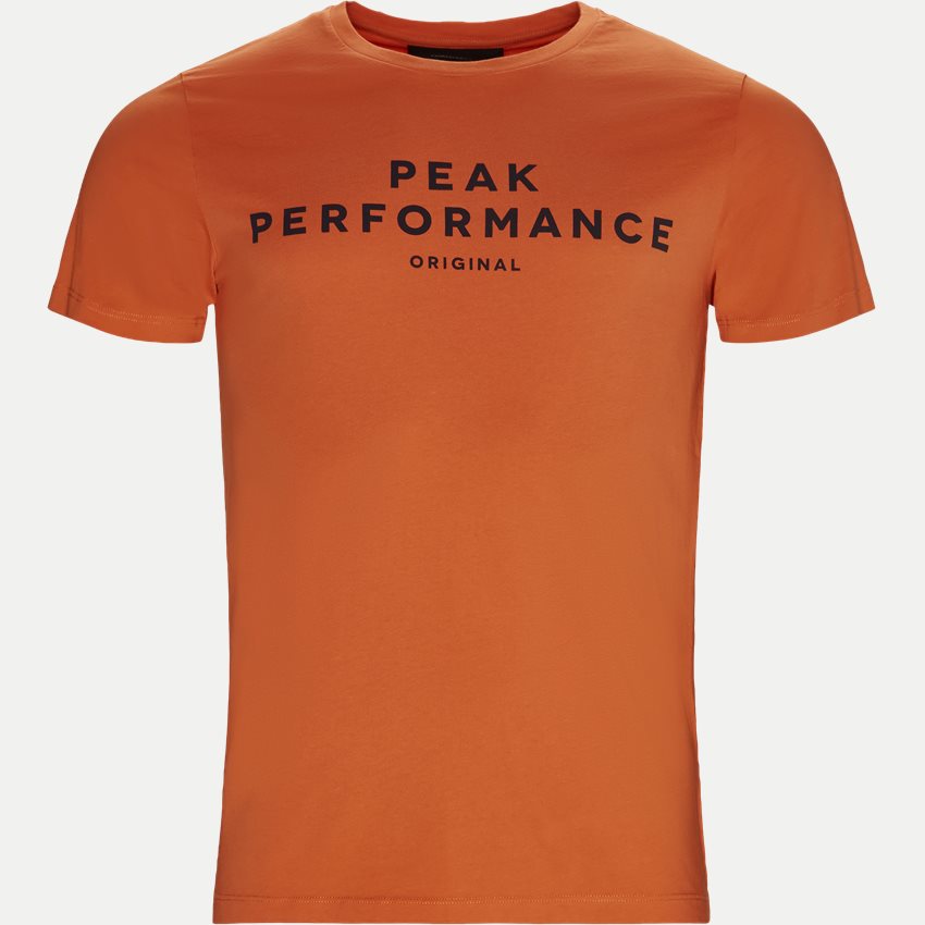 Peak Performance T-shirts LOGO TEE ORANGE