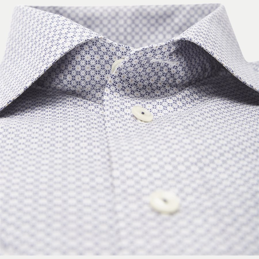 3363 79573/79373 - 3363 Blomstret Signature Twill Skjorte - Skjorter - BLÅ - 3