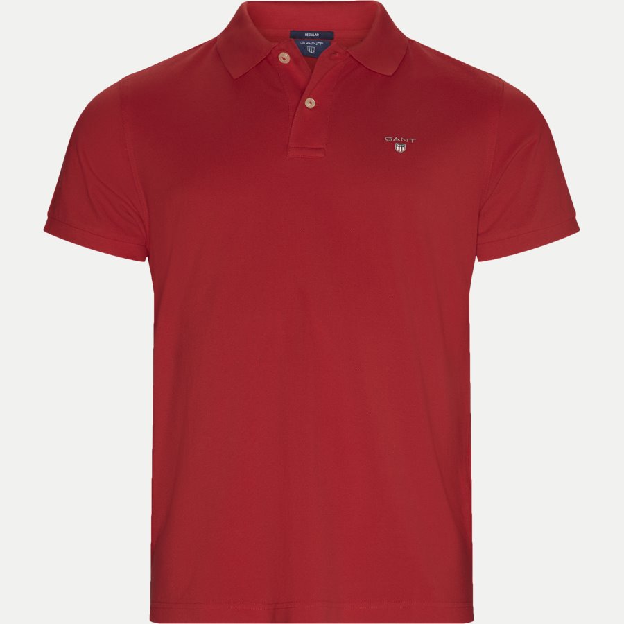 2201.. - Pique Polo T-shirt - T-shirts - Regular - RØD - 1