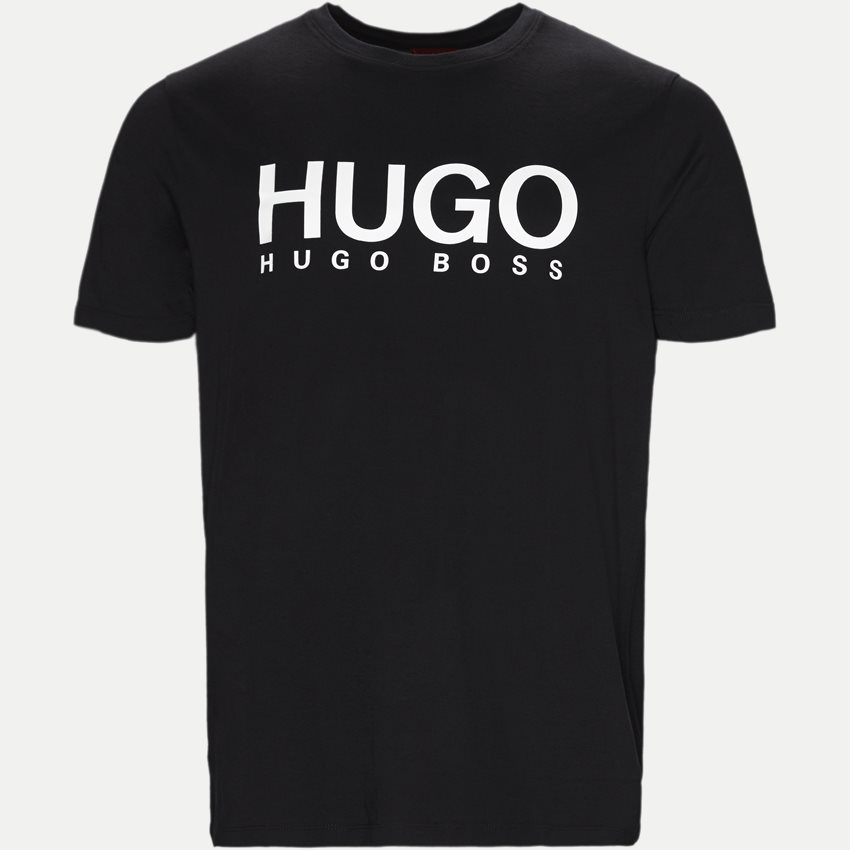 HUGO T-shirts 50387414 DULIVIO SORT/HVID