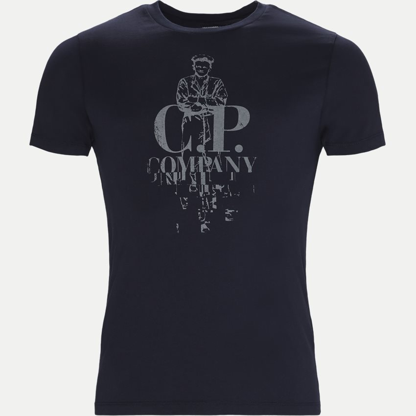 C.P. Company T-shirts 04CMTS071A 005100W NAVY