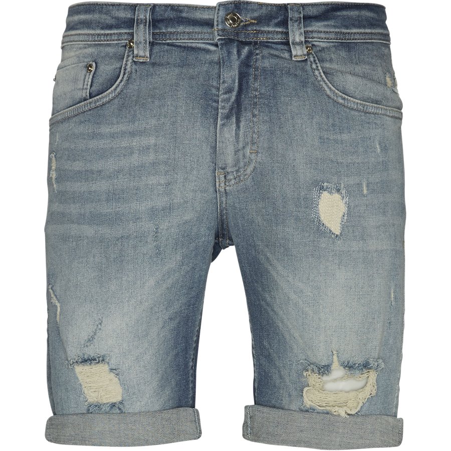 SUPER BLUE HOLES MIKE SHORTS JJ630 - Super Blue Holes - Shorts - Regular - DENIM - 1