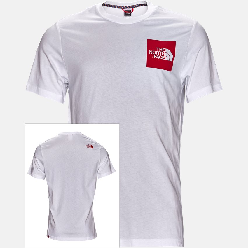 The North Face T-shirts SS FINE TEE HVID/RØD