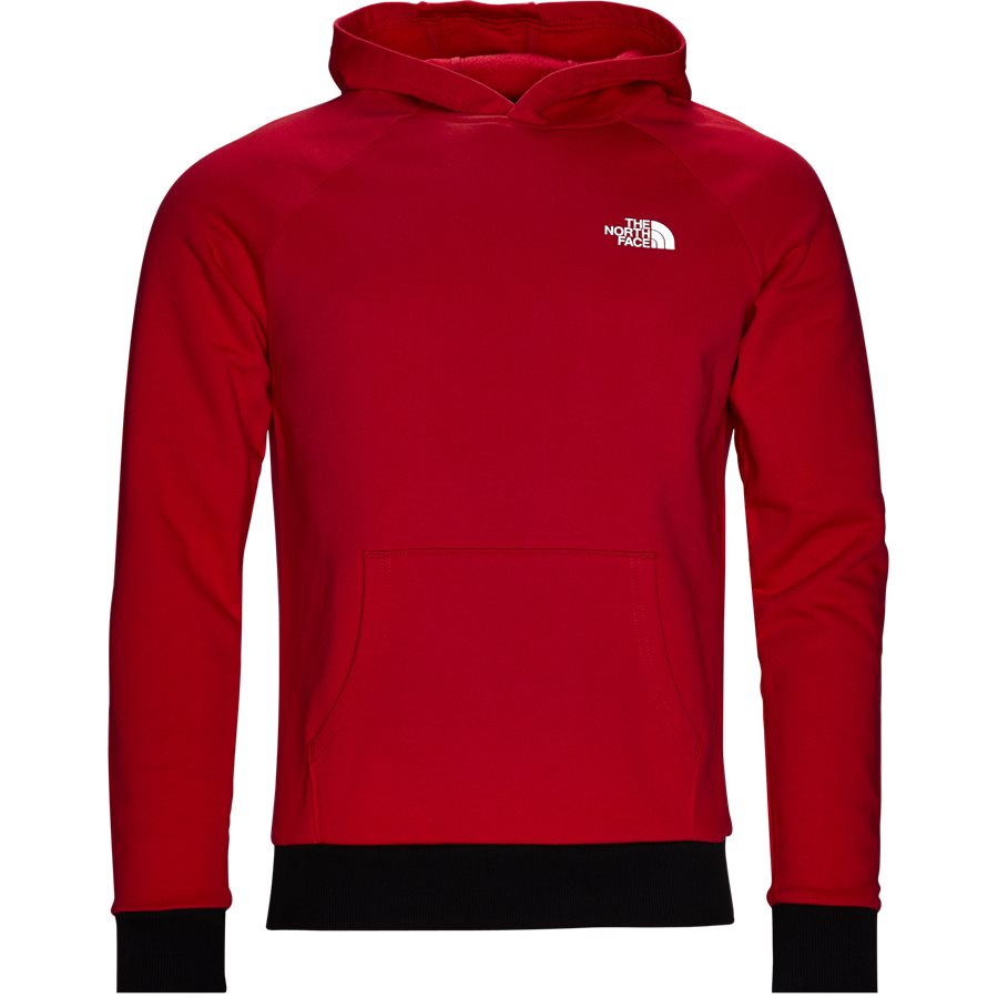RAGLAN RED BOX HOODIE. - Raglan Red Box Hoodie - Sweatshirts - Regular - RØD - 2