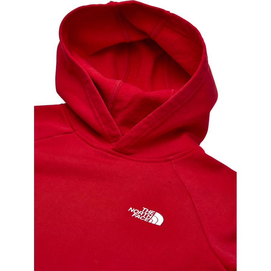 RAGLAN RED BOX HOODIE. - Raglan Red Box Hoodie - Sweatshirts - Regular - RØD - 4