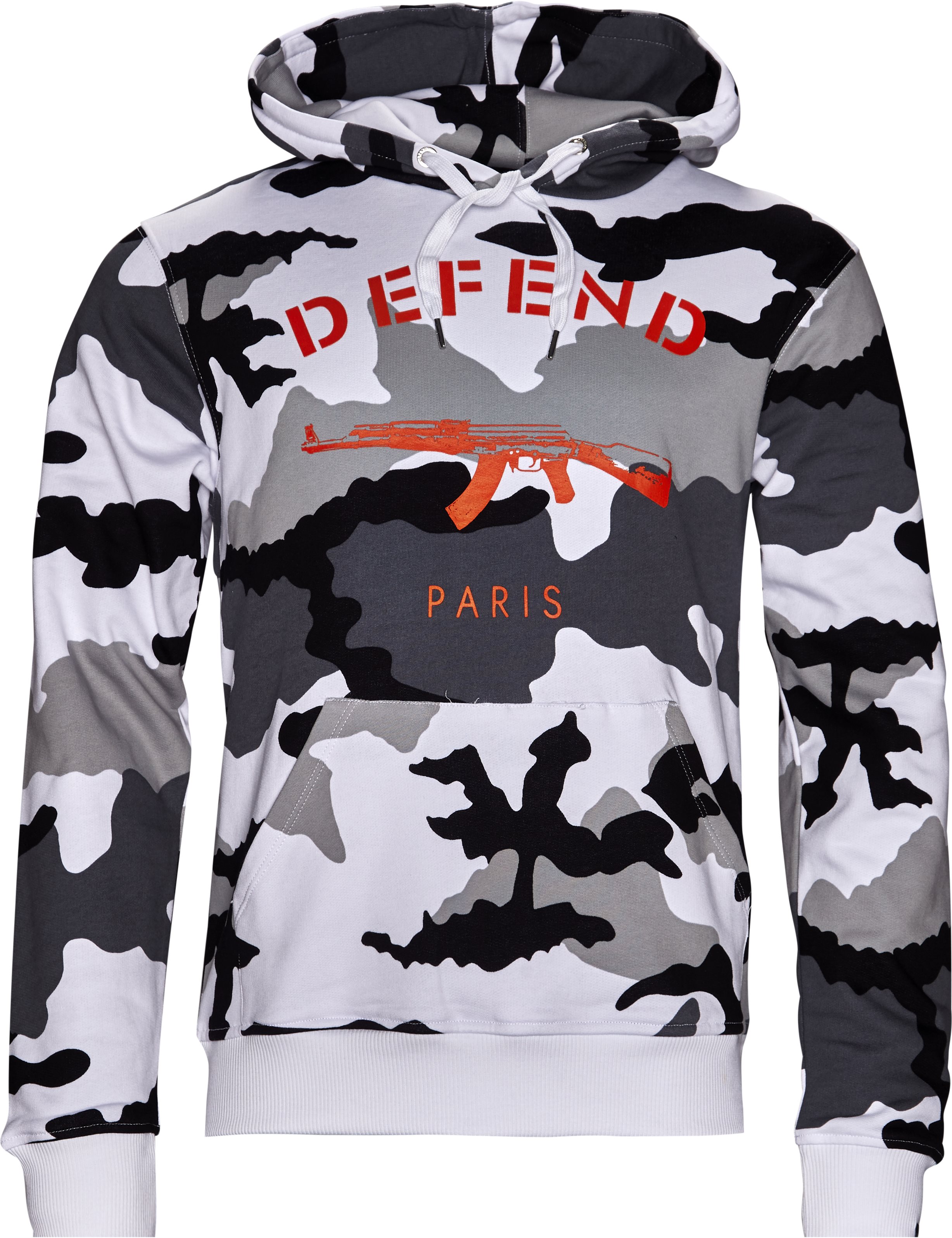 Procent Alabama Blåt mærke PARIS HOOD CAMO BLACK/WHITE Sweatshirts SORT/HVID fra Defend Paris 399 DKK