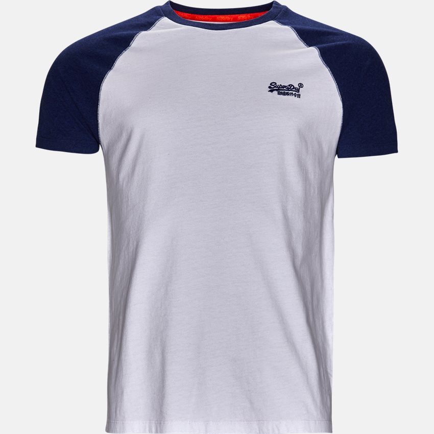 Superdry T-shirts M1000.. hvid/blå