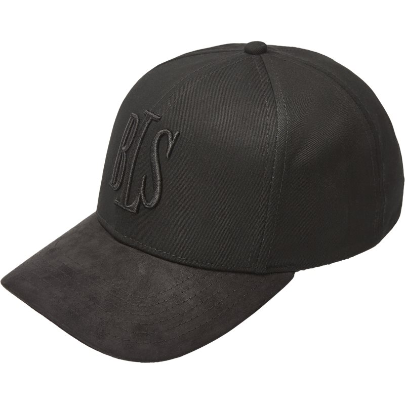 BLS PREMIUM SUEDE BASEBALL CAP Huer Black Billede af BLS PREMIUM SUEDE BASEBALL CAP Huer Black