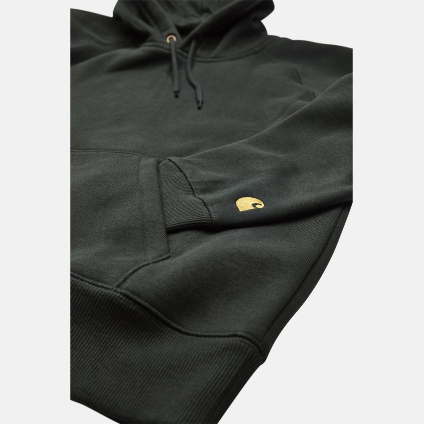 Carhartt WIP Sweatshirts HOODED CHASE I026384. LODEN/GOLD