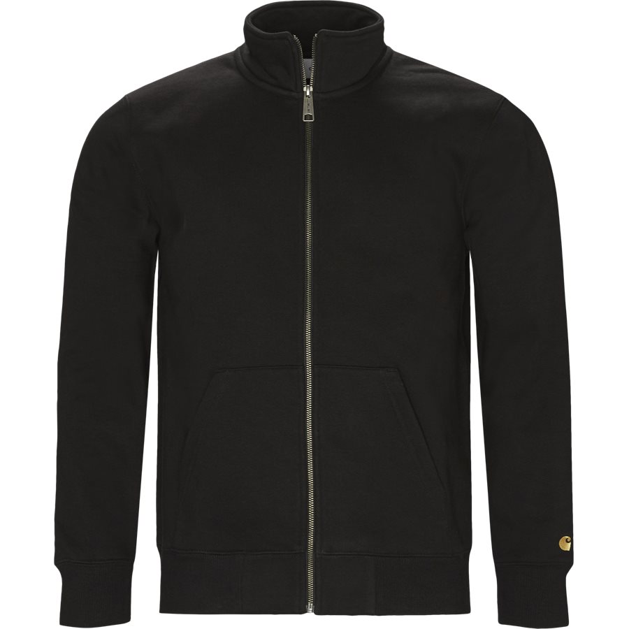 CHASE NECK JACKET I026387 - Chase Neck Jacket - Sweatshirts - Regular - BLACK/GOLD - 1