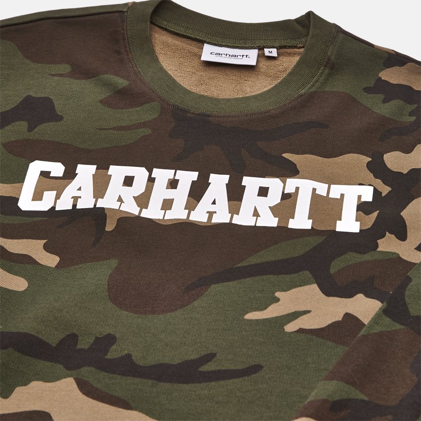 Carhartt WIP Sweatshirts COLLEGE I024668 CAMO/WHITE
