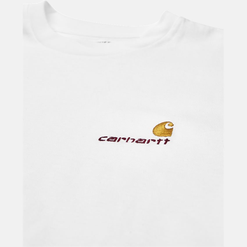 Carhartt WIP T-shirts S/S AMERICAN SCRIPT I025711 WHITE