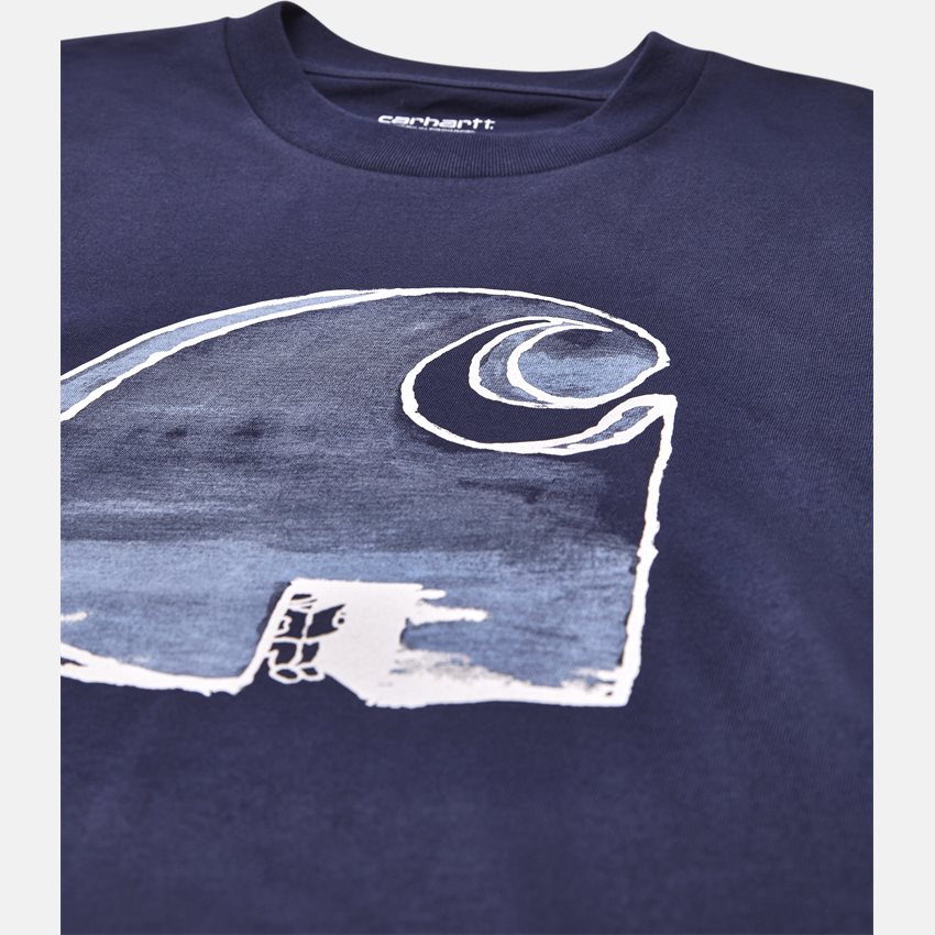 Carhartt WIP T-shirts S/S WAT THROUGH I025312 BLUE