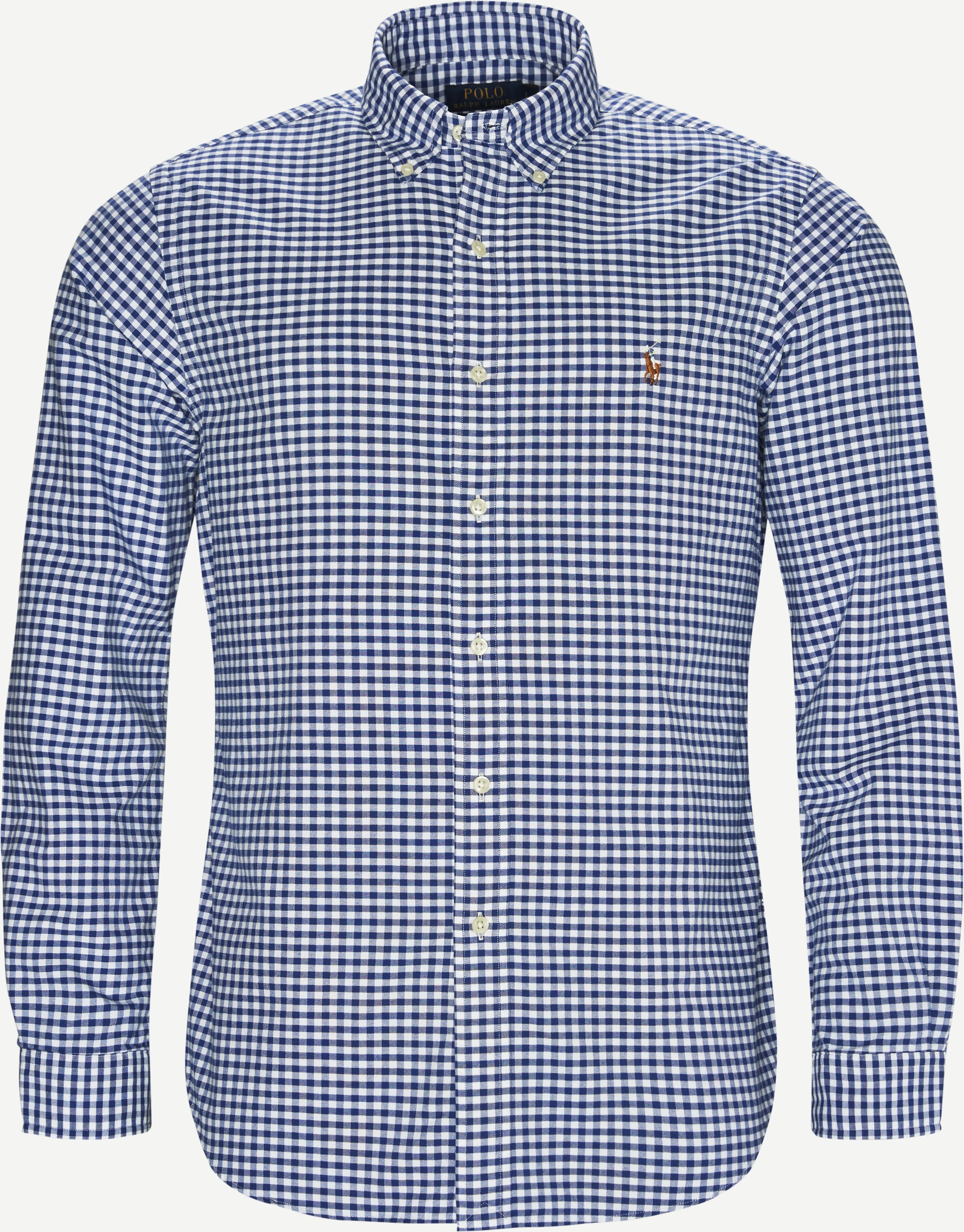 Button-down Oxford skjorta - Skjortor - Blå