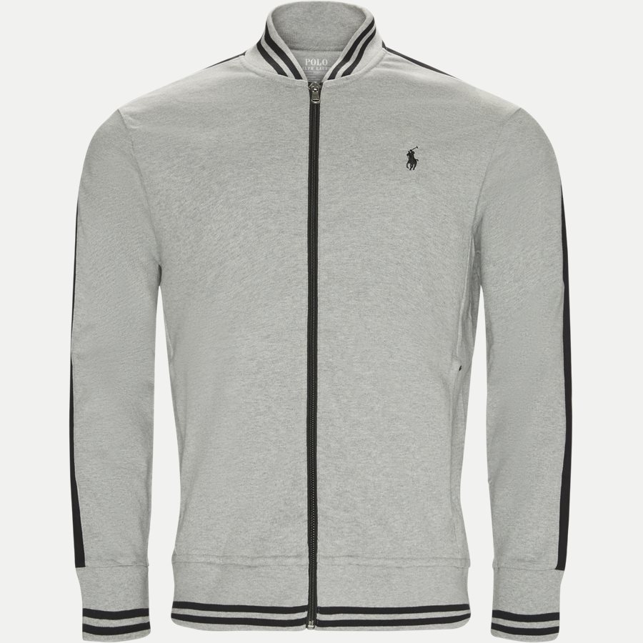 710706165 - Jersey Track Jacket - Sweatshirts - Regular - GRÅ - 1