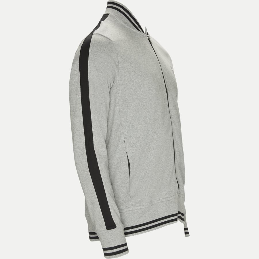 710706165 - Jersey Track Jacket - Sweatshirts - Regular - GRÅ - 4