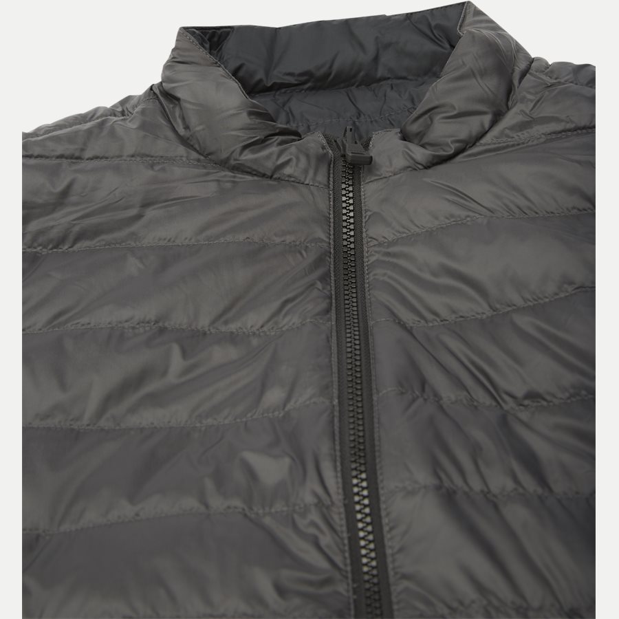 REVERSIBLE NYLON DOWN JACKET 6927 - Vendbar Nylon Dunjakke - Jakker - Regular - GRÅ - 5